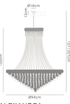 Diyas - Alexandra 20 Light Chandelier - Luminosity Designs Ltd