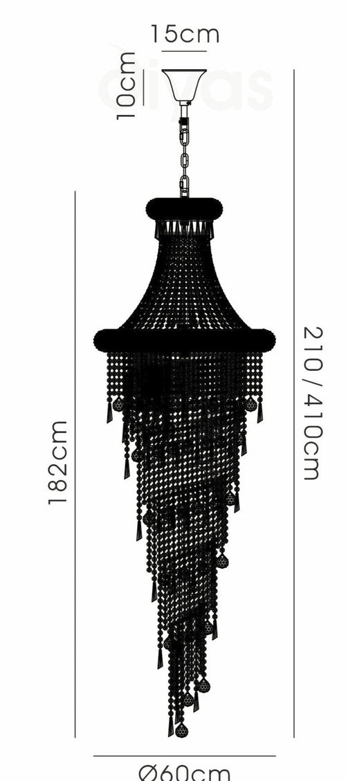 Diyas - Alexandra 25 Light Chandelier - Luminosity Designs Ltd