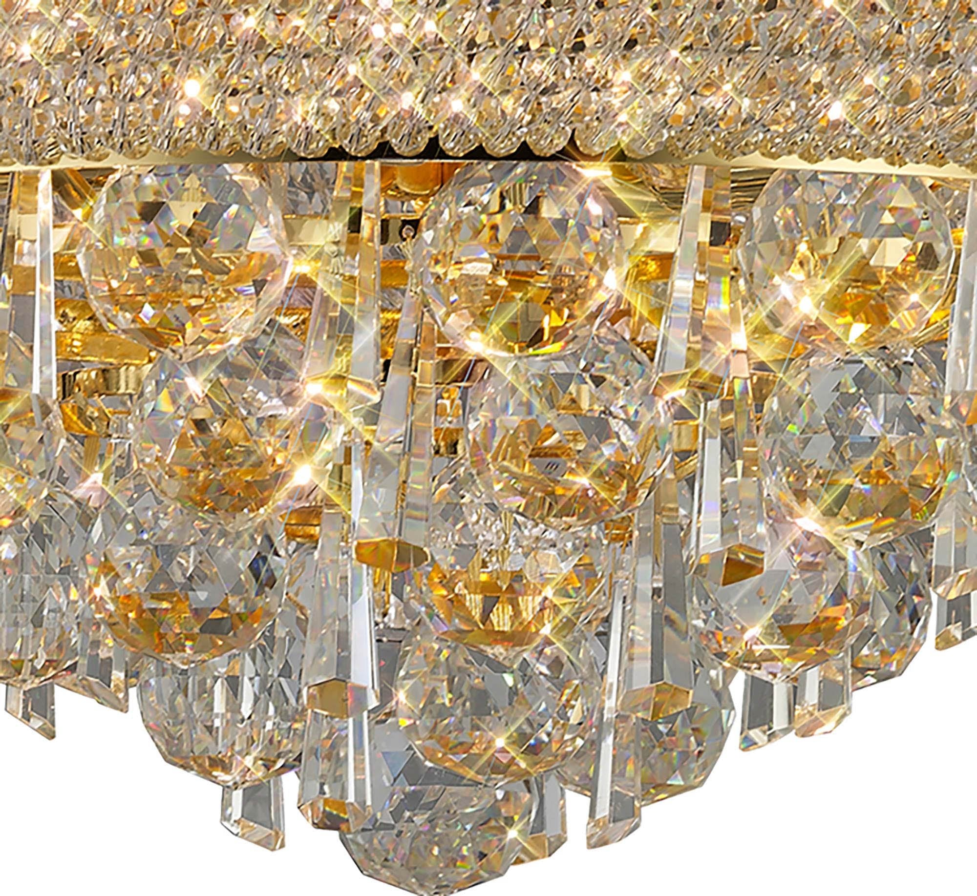 Diyas - Alexandra 6 Light Flush - Luminosity Designs Ltd