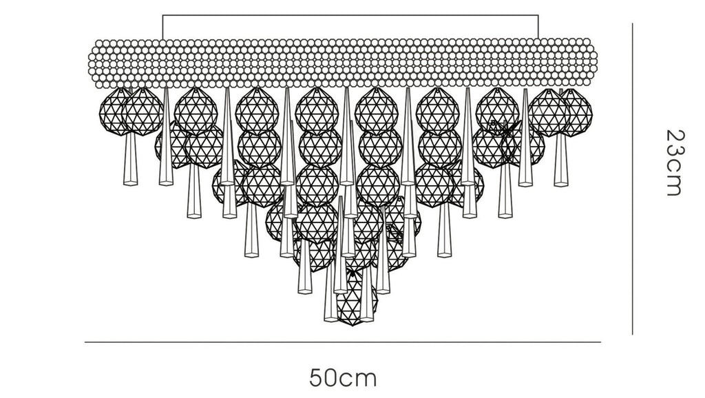 Diyas - Alexandra 7 Light Flush - Luminosity Designs Ltd