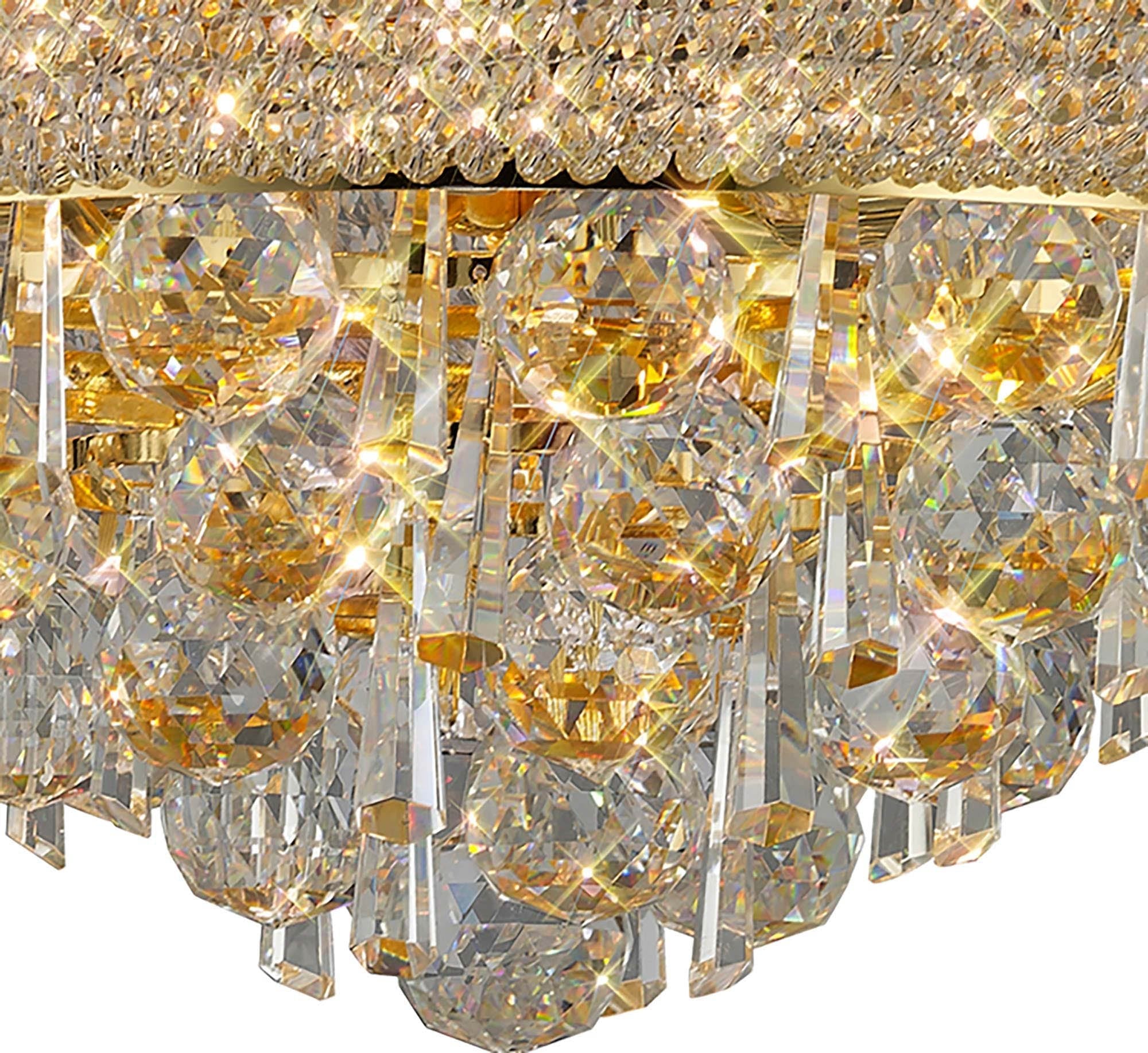 Diyas - Alexandra 7 Light Flush - Luminosity Designs Ltd