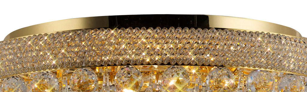 Diyas - Alexandra 9 Light Flush - Luminosity Designs Ltd