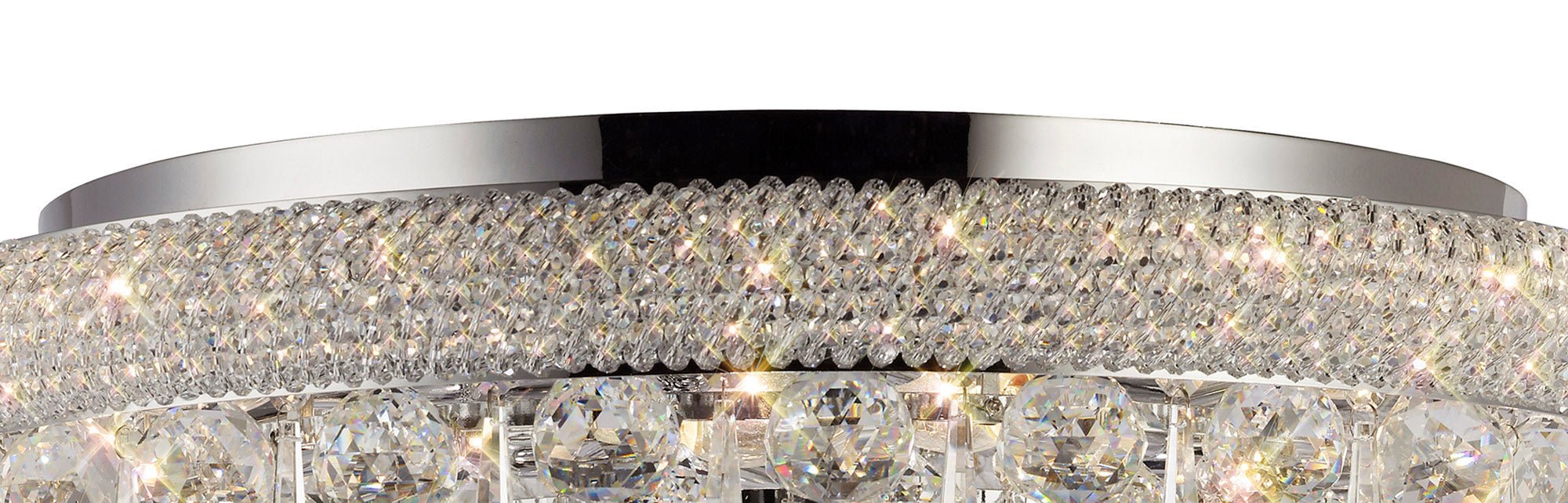 Diyas - Alexandra 9 Light Flush - Luminosity Designs Ltd