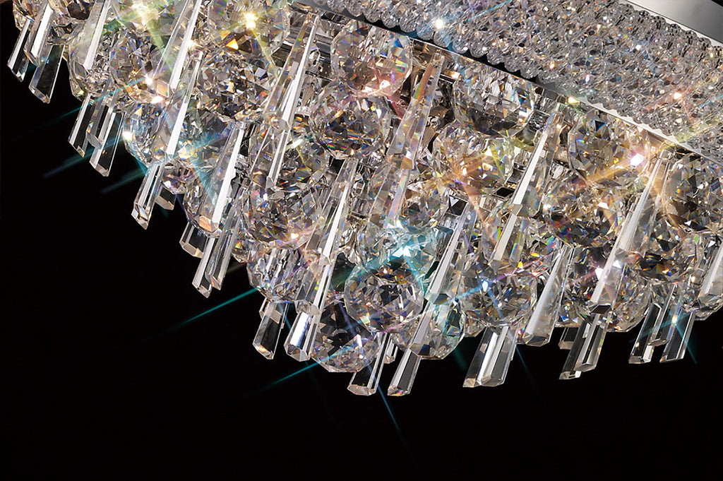 Diyas - Alexandra 9 Light Flush - Luminosity Designs Ltd