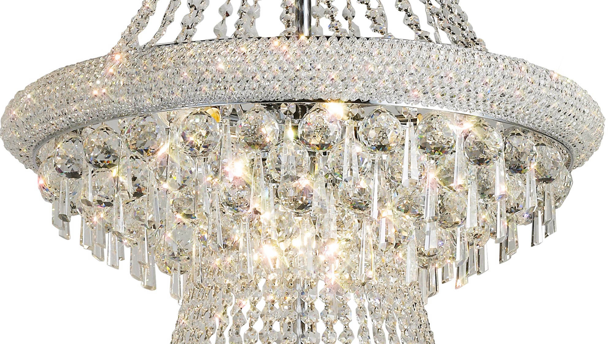Diyas - Alexandra Double 29 Light Chandelier - Luminosity Designs Ltd