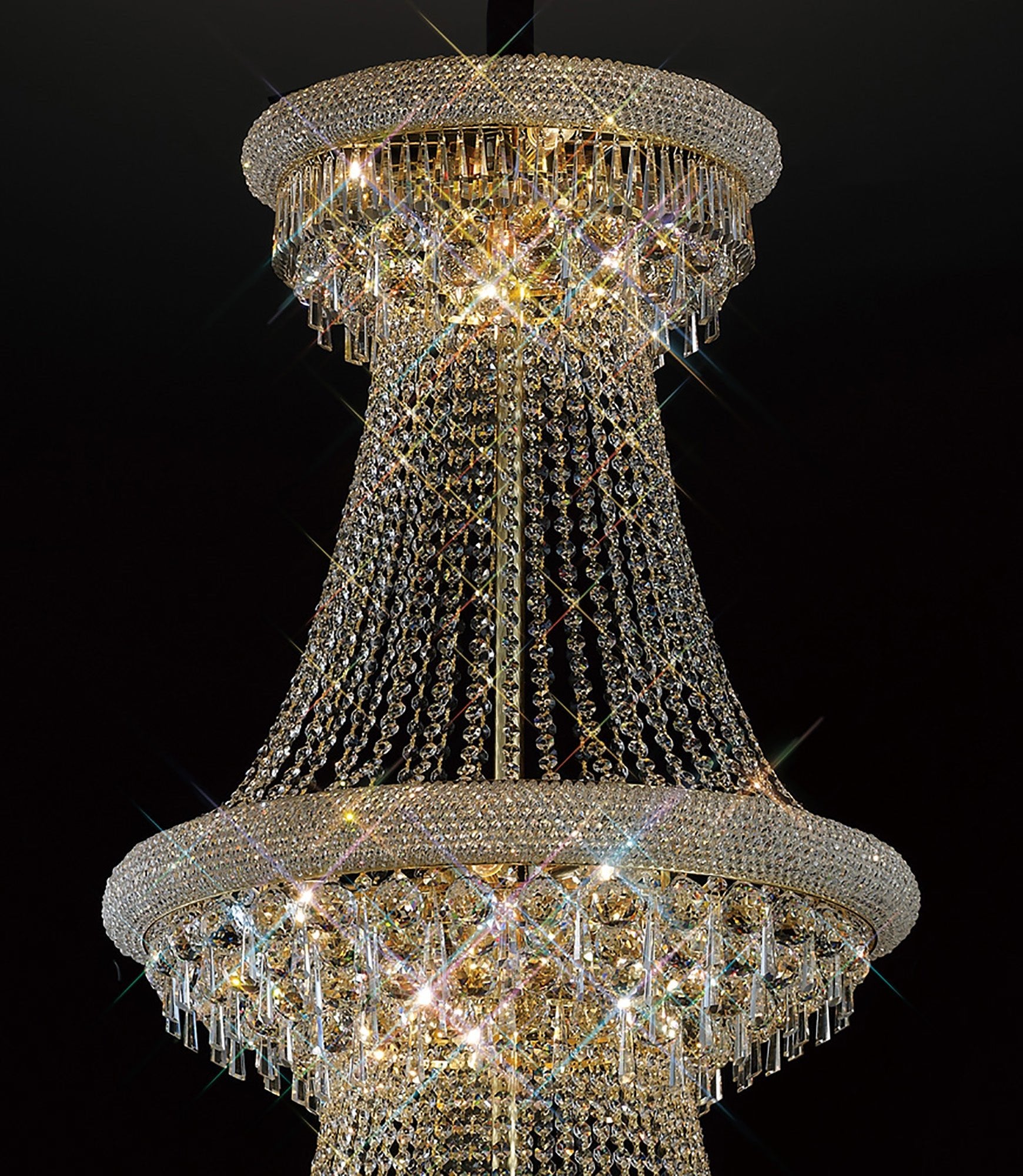 Diyas - Alexandra Double 29 Light Chandelier - Luminosity Designs Ltd