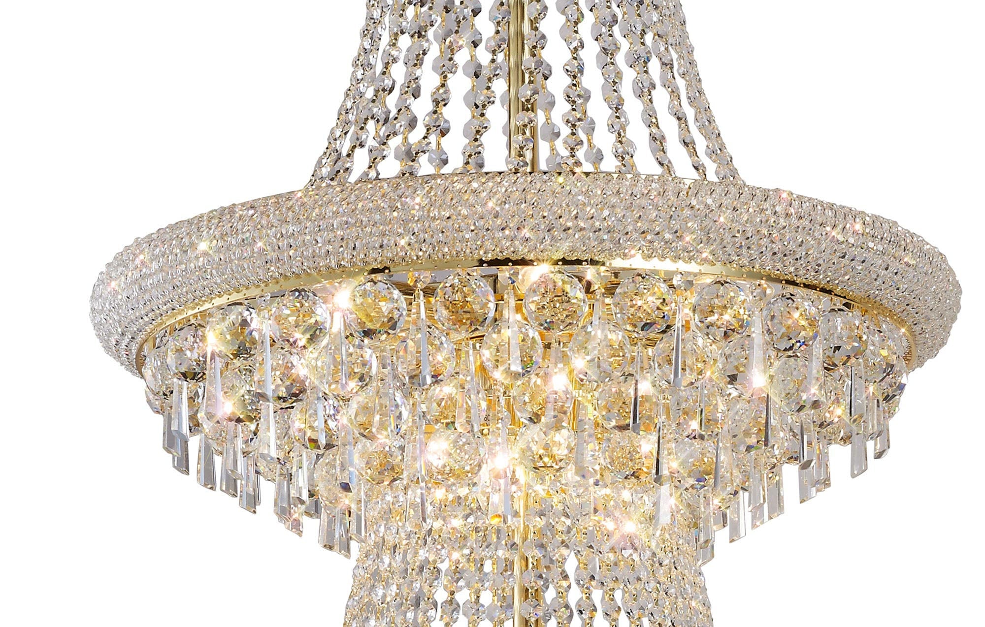 Diyas - Alexandra Double 29 Light Chandelier - Luminosity Designs Ltd