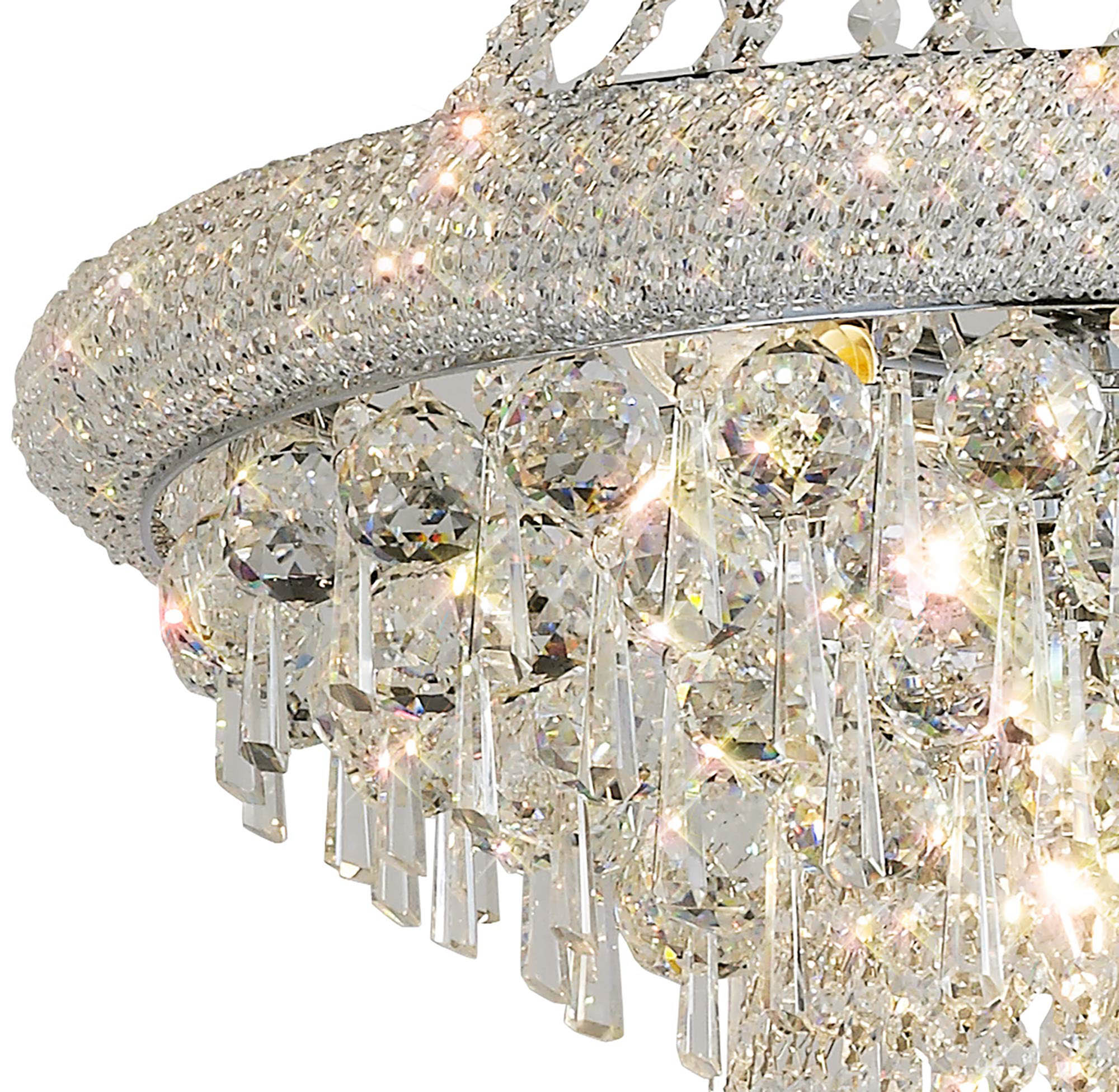 Diyas - Alexandra Double 29 Light Chandelier - Luminosity Designs Ltd