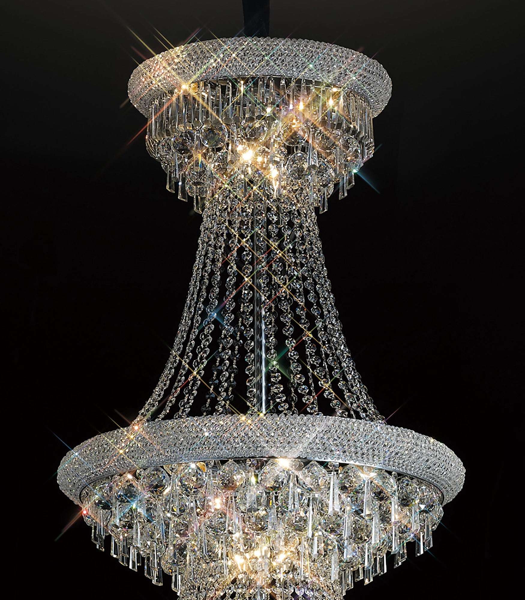 Diyas - Alexandra Double 29 Light Chandelier - Luminosity Designs Ltd