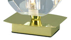 Mantra - Alfa Small Crystal Table Lamp 1 Light G9 in Polished Brass - Luminosity Designs Ltd
