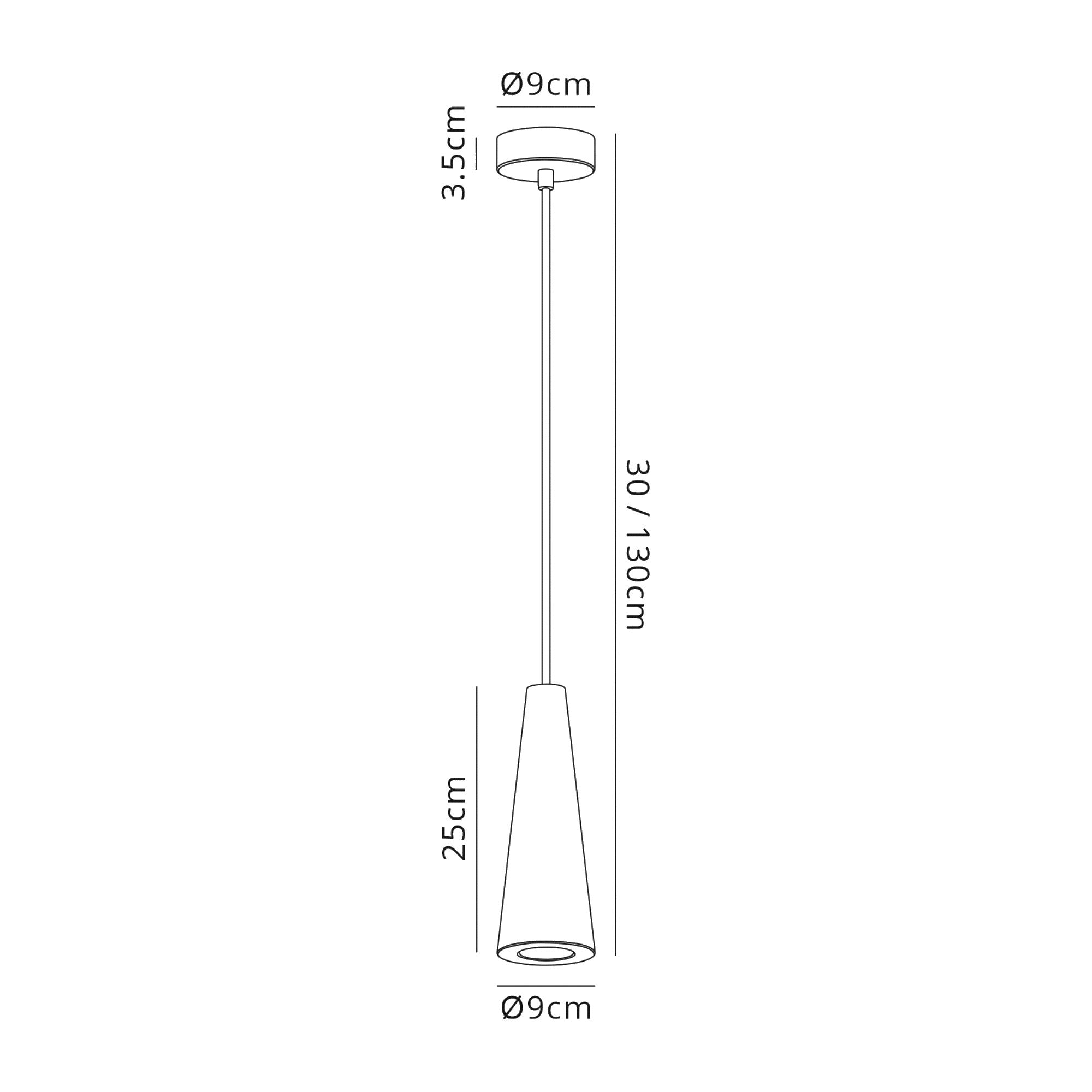 Deco - Alina Cone Pendant - Luminosity Designs Ltd