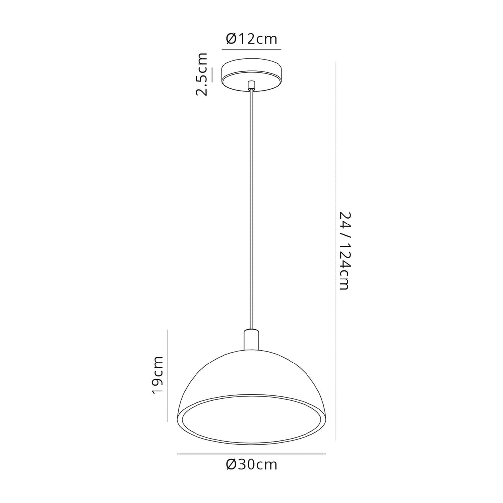 Deco - Alina Dome Pendant - Luminosity Designs Ltd