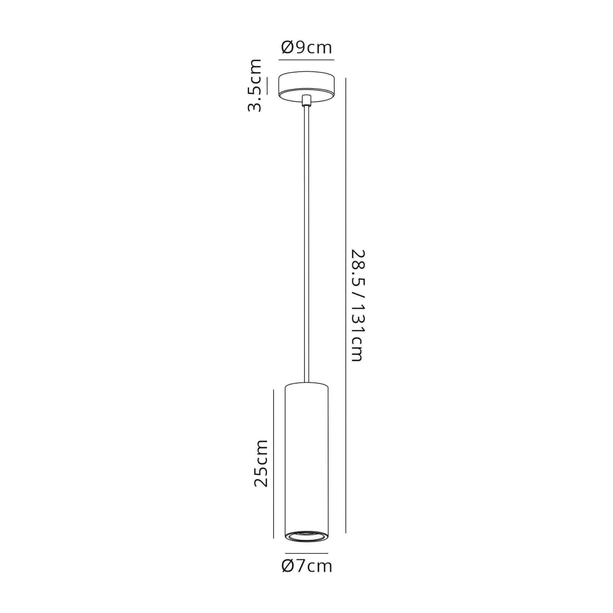 Deco - Alina Tube Pendant - Luminosity Designs Ltd