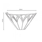 Allenton Tiffany Glass Semi Flush Wall Light in Ivory and Blues with Bronze Trim. (Oaks OT 8413 WB) - Luminosity Designs Ltd