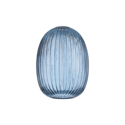 Tubular Almond Pendulum Ribbed Glass Shades