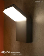 Mantra Fusion - Alpine Slimline Wall Lamp, 6W LED, 3000K, 510lm, IP65 (Mantra M7045) - Luminosity Designs Ltd