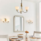 Endon - Alton 3 Light Convertible Ceiling Pendant with frosted Glass Shades E14 - Luminosity Designs Ltd