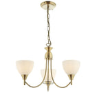 Endon - Alton 3 Light Convertible Ceiling Pendant with frosted Glass Shades E14 - Luminosity Designs Ltd