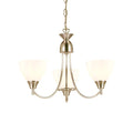 Endon - Alton 3 Light Convertible Ceiling Pendant with frosted Glass Shades E14 - Luminosity Designs Ltd