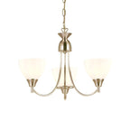 Endon - Alton 3 Light Convertible Ceiling Pendant with frosted Glass Shades E14 - Luminosity Designs Ltd