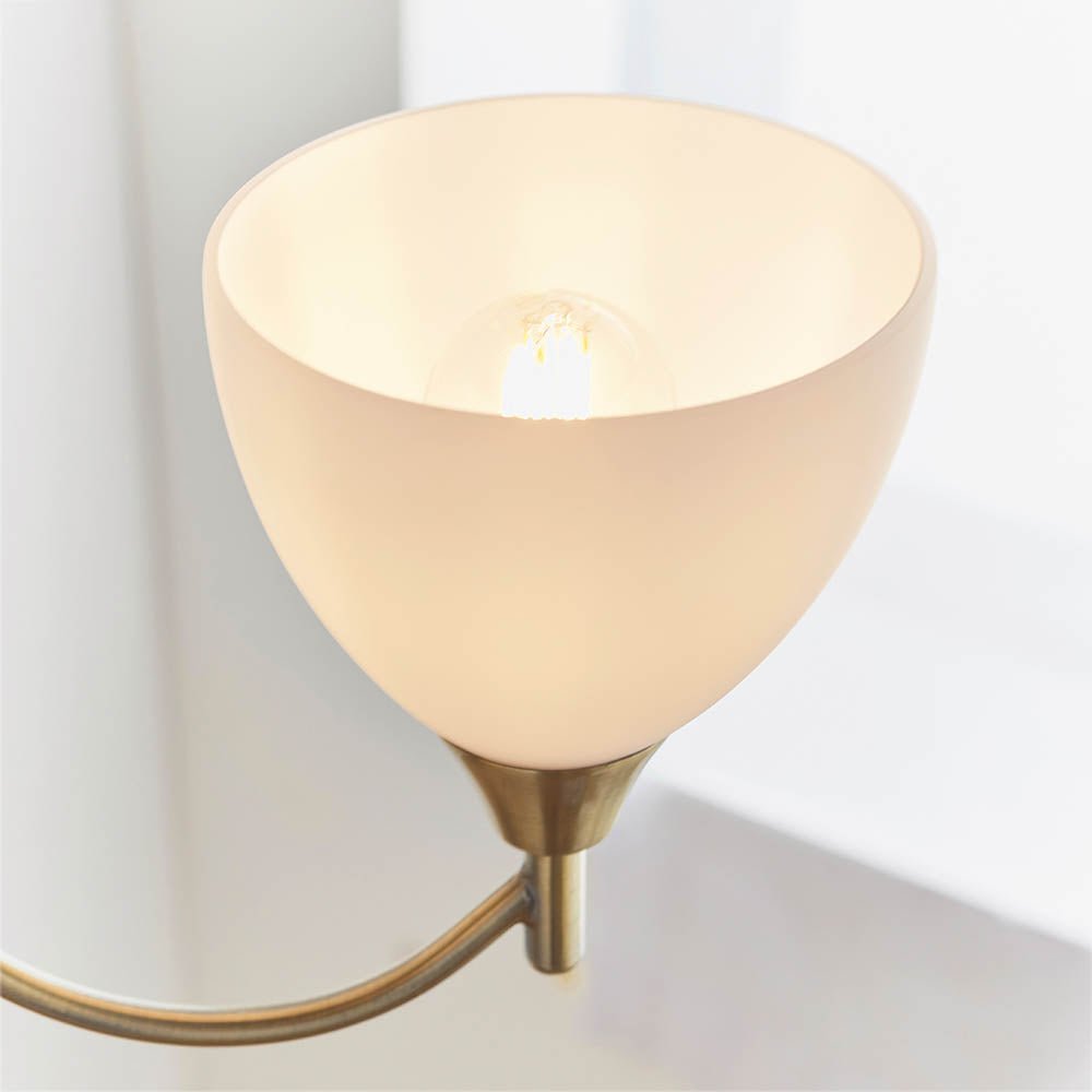 Endon - Alton 3 Light Convertible Ceiling Pendant with frosted Glass Shades E14 - Luminosity Designs Ltd