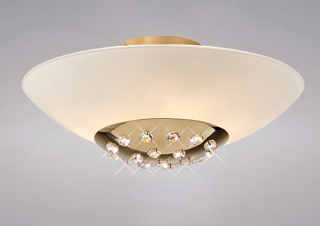 Diyas - Amada Semi Flush Ceiling Light - Luminosity Designs Ltd