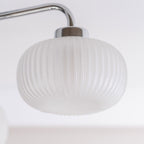 lse - Amaia IP44 Bathroom Rated 3 Armed Semi Flush Ceiling Fitting with Glass Shades - Luminosity Designs Ltd