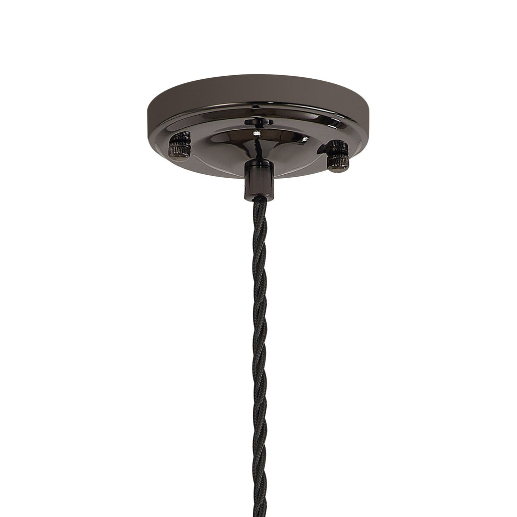 Luminosity Designs Ltd - Amber 11cm Switched Pendant Light (FRAME ONLY) 1.5m, 1 x E27, 3 Core Twisted Braided Cable - Luminosity Designs Ltd