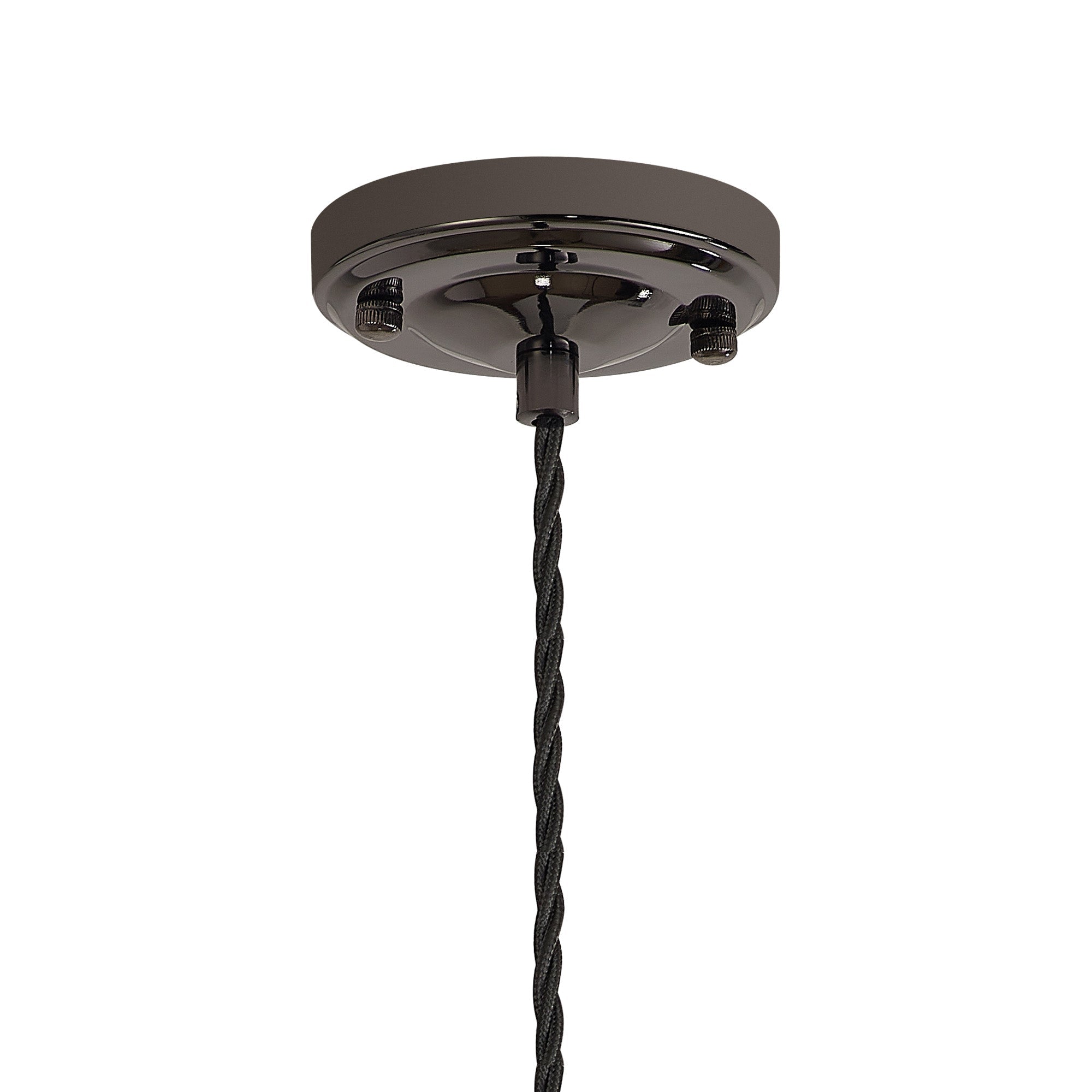 Luminosity Designs Ltd - Amber 11cm Switched Pendant Light (FRAME ONLY) 1.5m, 1 x E27, 3 Core Twisted Braided Cable - Luminosity Designs Ltd