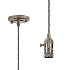 Luminosity Designs Ltd - Amber 11cm Switched Pendant Light (FRAME ONLY) 1.5m, 1 x E27, 3 Core Twisted Braided Cable - Luminosity Designs Ltd
