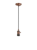 Luminosity Designs Ltd - Amber 11cm Switched Pendant Light (FRAME ONLY) 1.5m, 1 x E27, 3 Core Twisted Braided Cable - Luminosity Designs Ltd