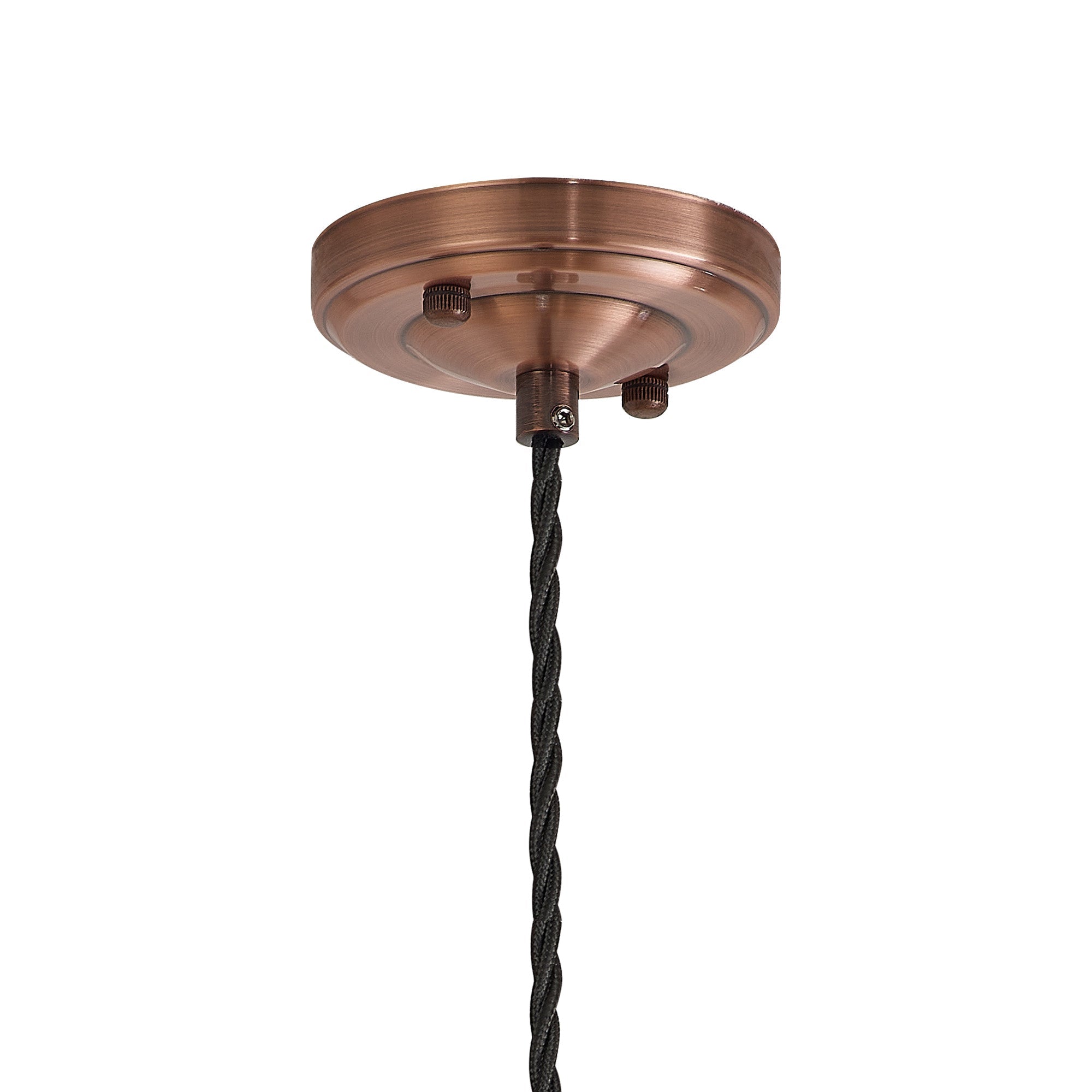 Luminosity Designs Ltd - Amber 11cm Switched Pendant Light (FRAME ONLY) 1.5m, 1 x E27, 3 Core Twisted Braided Cable - Luminosity Designs Ltd