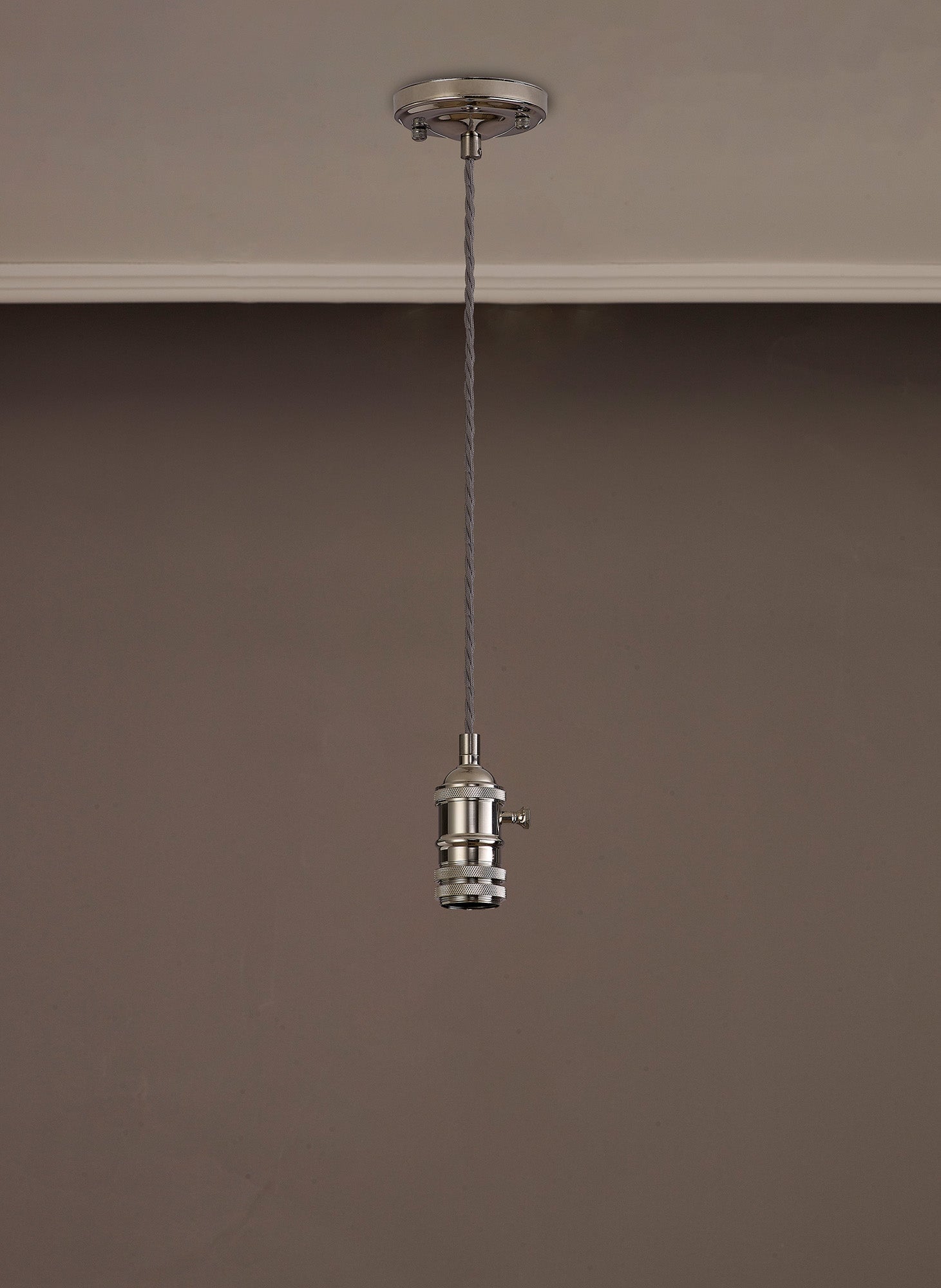Luminosity Designs Ltd - Amber 11cm Switched Pendant Light (FRAME ONLY) 1.5m, 1 x E27, 3 Core Twisted Braided Cable - Luminosity Designs Ltd