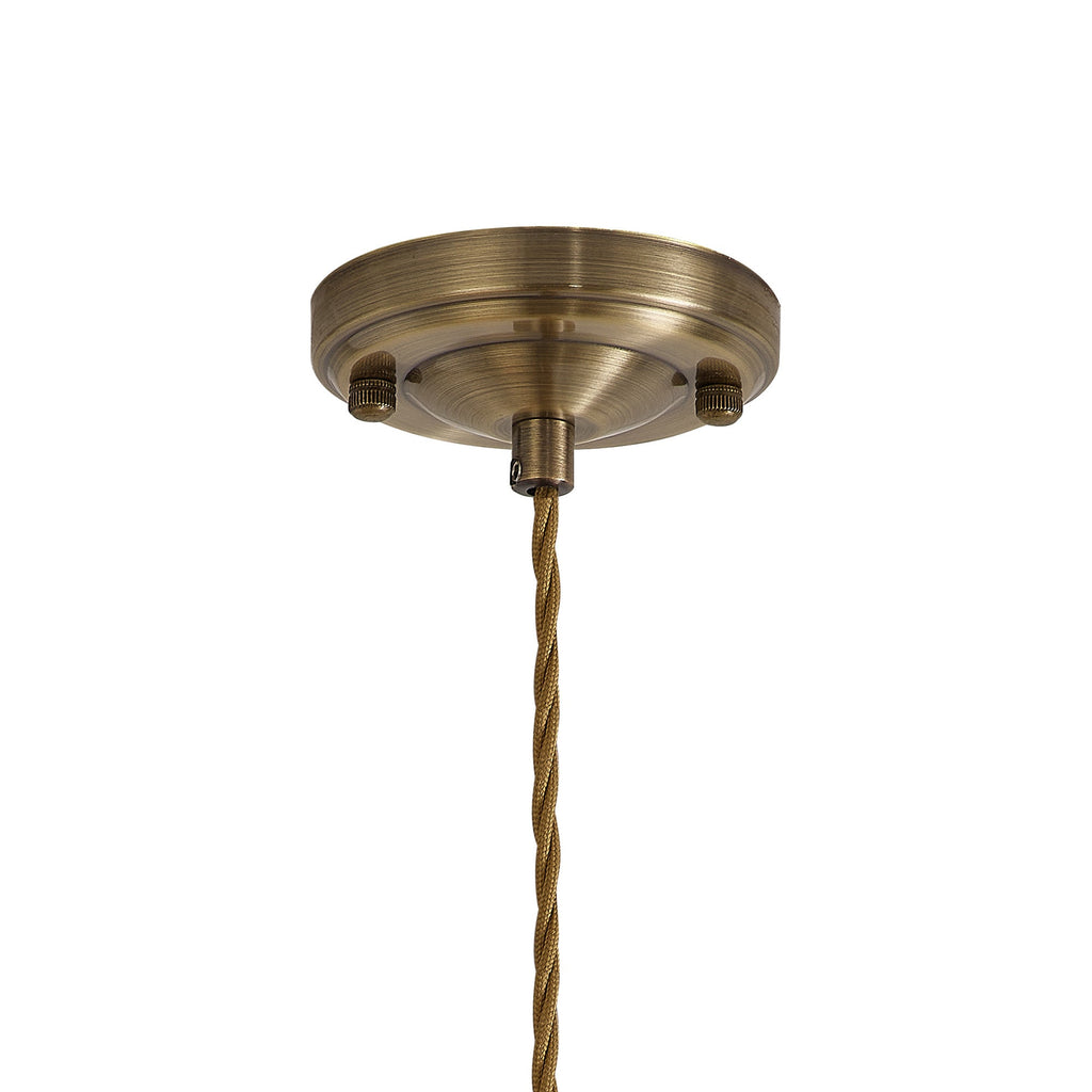 Luminosity Designs Ltd - Amber 11cm Switched Pendant Light (FRAME ONLY) 1.5m, 1 x E27, 3 Core Twisted Braided Cable - Luminosity Designs Ltd