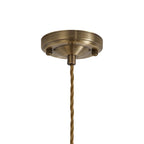 Luminosity Designs Ltd - Amber 11cm Switched Pendant Light (FRAME ONLY) 1.5m, 1 x E27, 3 Core Twisted Braided Cable - Luminosity Designs Ltd
