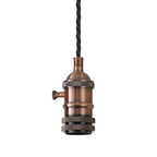 Luminosity Designs Ltd - Amber 11cm Switched Pendant Light (FRAME ONLY) 1.5m, 1 x E27, 3 Core Twisted Braided Cable - Luminosity Designs Ltd