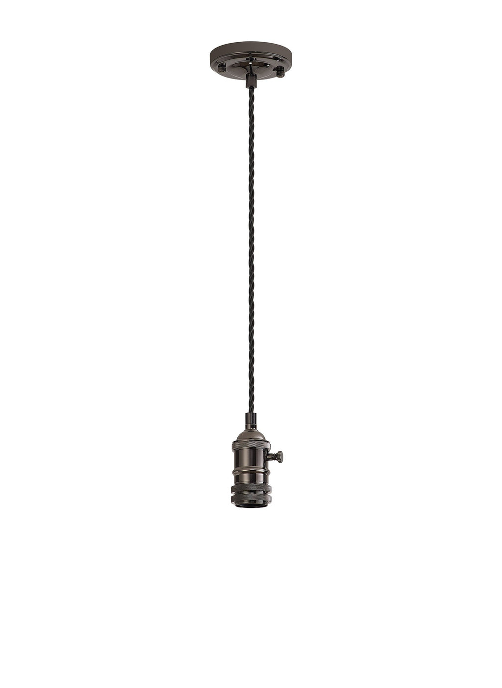 Luminosity Designs Ltd - Amber 11cm Switched Pendant Light (FRAME ONLY) 1.5m, 1 x E27, 3 Core Twisted Braided Cable - Luminosity Designs Ltd