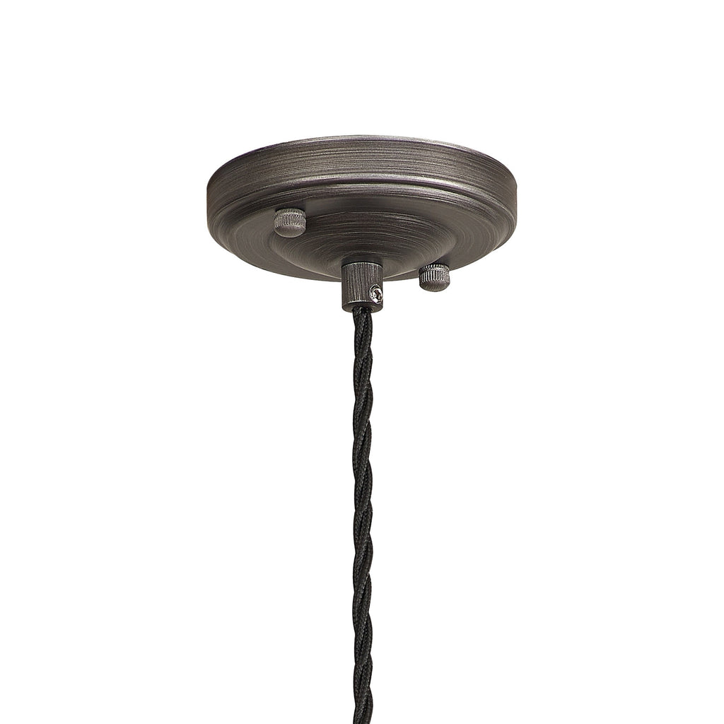 Luminosity Designs Ltd - Amber 11cm Switched Pendant Light (FRAME ONLY) 1.5m, 1 x E27, 3 Core Twisted Braided Cable - Luminosity Designs Ltd