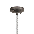 Luminosity Designs Ltd - Amber 11cm Switched Pendant Light (FRAME ONLY) 1.5m, 1 x E27, 3 Core Twisted Braided Cable - Luminosity Designs Ltd