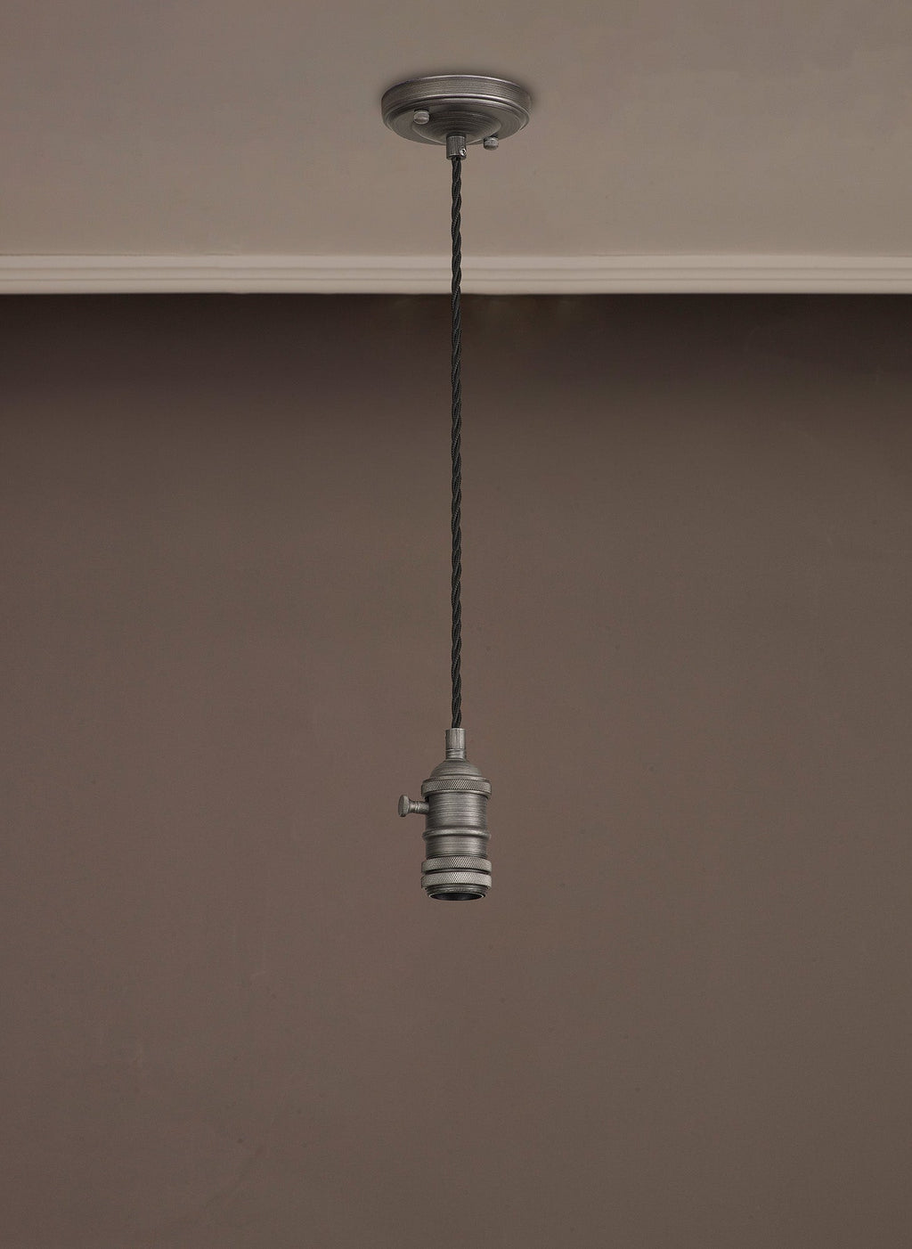 Luminosity Designs Ltd - Amber 11cm Switched Pendant Light (FRAME ONLY) 1.5m, 1 x E27, 3 Core Twisted Braided Cable - Luminosity Designs Ltd