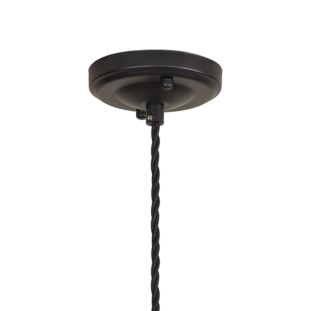 Luminosity Designs Ltd - Amber 11cm Switched Pendant Light (FRAME ONLY) 1.5m, 1 x E27, 3 Core Twisted Braided Cable - Luminosity Designs Ltd