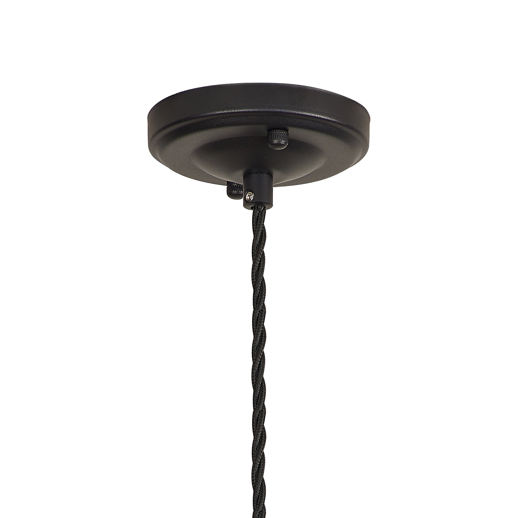 Luminosity Designs Ltd - Amber 11cm Switched Pendant Light (FRAME ONLY) 1.5m, 1 x E27, 3 Core Twisted Braided Cable - Luminosity Designs Ltd