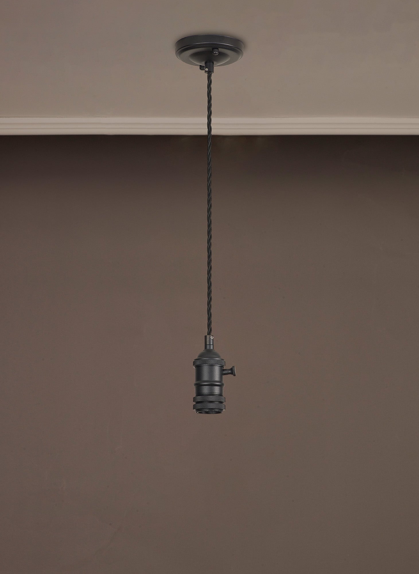 Luminosity Designs Ltd - Amber 11cm Switched Pendant Light (FRAME ONLY) 1.5m, 1 x E27, 3 Core Twisted Braided Cable - Luminosity Designs Ltd