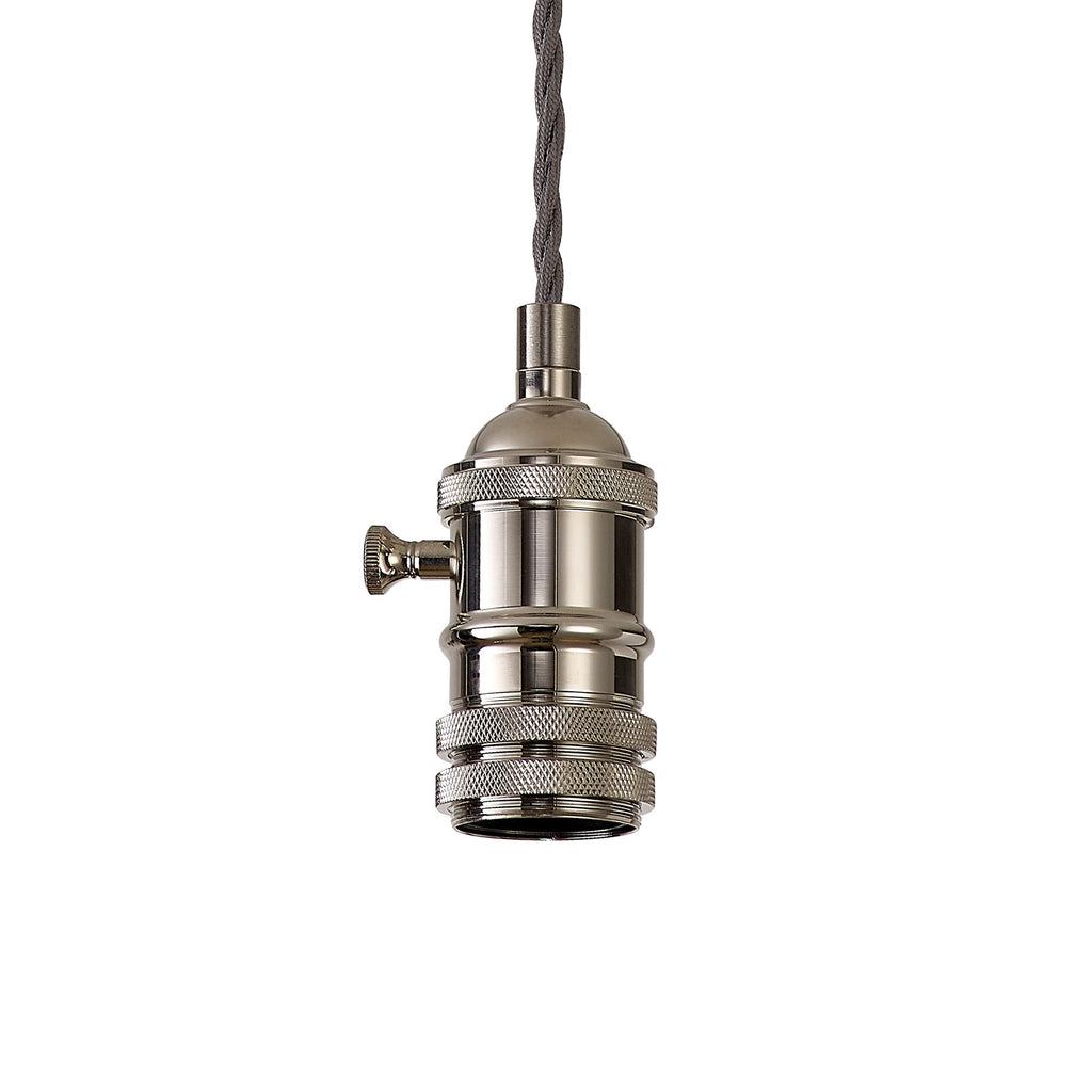 Luminosity Designs Ltd - Amber 11cm Switched Pendant Light (FRAME ONLY) 1.5m, 1 x E27, 3 Core Twisted Braided Cable - Luminosity Designs Ltd