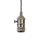 Luminosity Designs Ltd - Amber 11cm Switched Pendant Light (FRAME ONLY) 1.5m, 1 x E27, 3 Core Twisted Braided Cable - Luminosity Designs Ltd