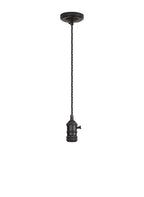 Luminosity Designs Ltd - Amber 11cm Switched Pendant Light (FRAME ONLY) 1.5m, 1 x E27, 3 Core Twisted Braided Cable - Luminosity Designs Ltd