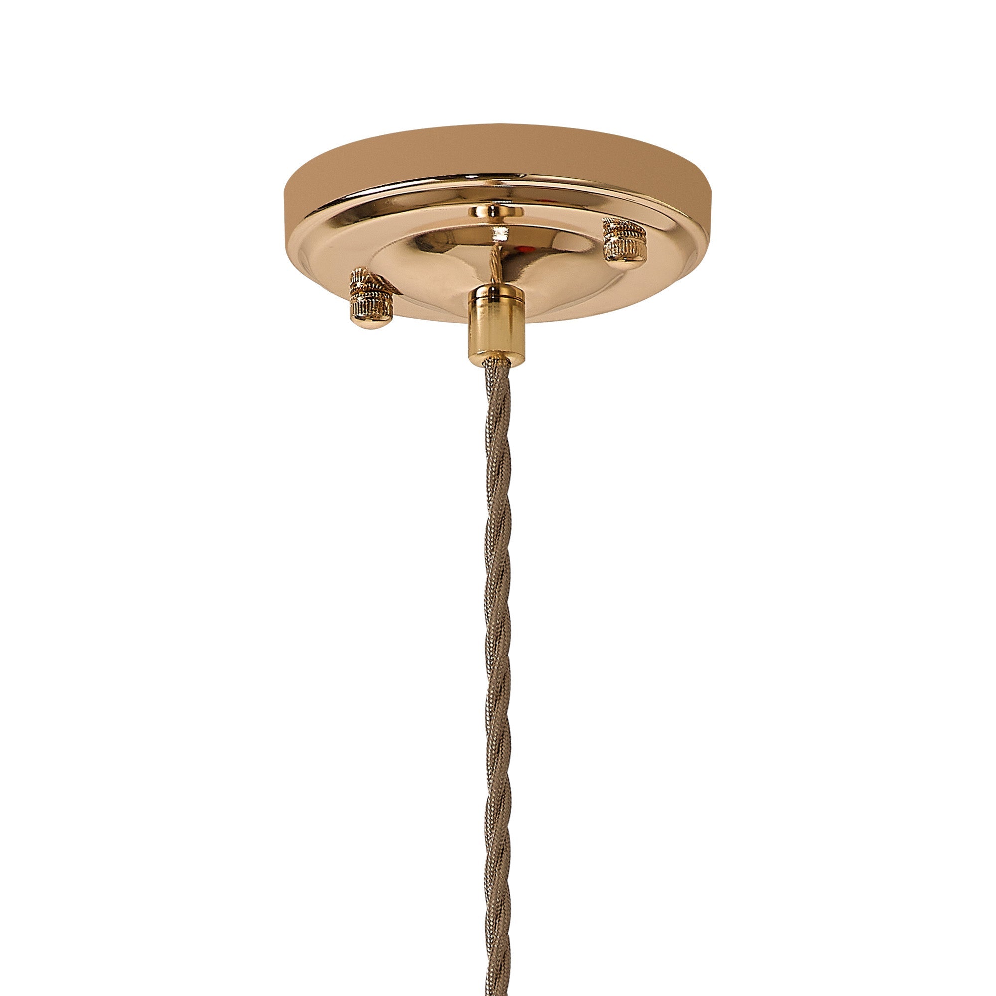 Luminosity Designs Ltd - Amber 11cm Switched Pendant Light (FRAME ONLY) 1.5m, 1 x E27, 3 Core Twisted Braided Cable - Luminosity Designs Ltd