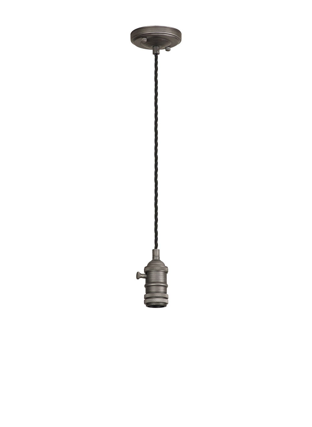 Luminosity Designs Ltd - Amber 11cm Switched Pendant Light (FRAME ONLY) 1.5m, 1 x E27, 3 Core Twisted Braided Cable - Luminosity Designs Ltd