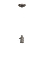 Luminosity Designs Ltd - Amber 11cm Switched Pendant Light (FRAME ONLY) 1.5m, 1 x E27, 3 Core Twisted Braided Cable - Luminosity Designs Ltd