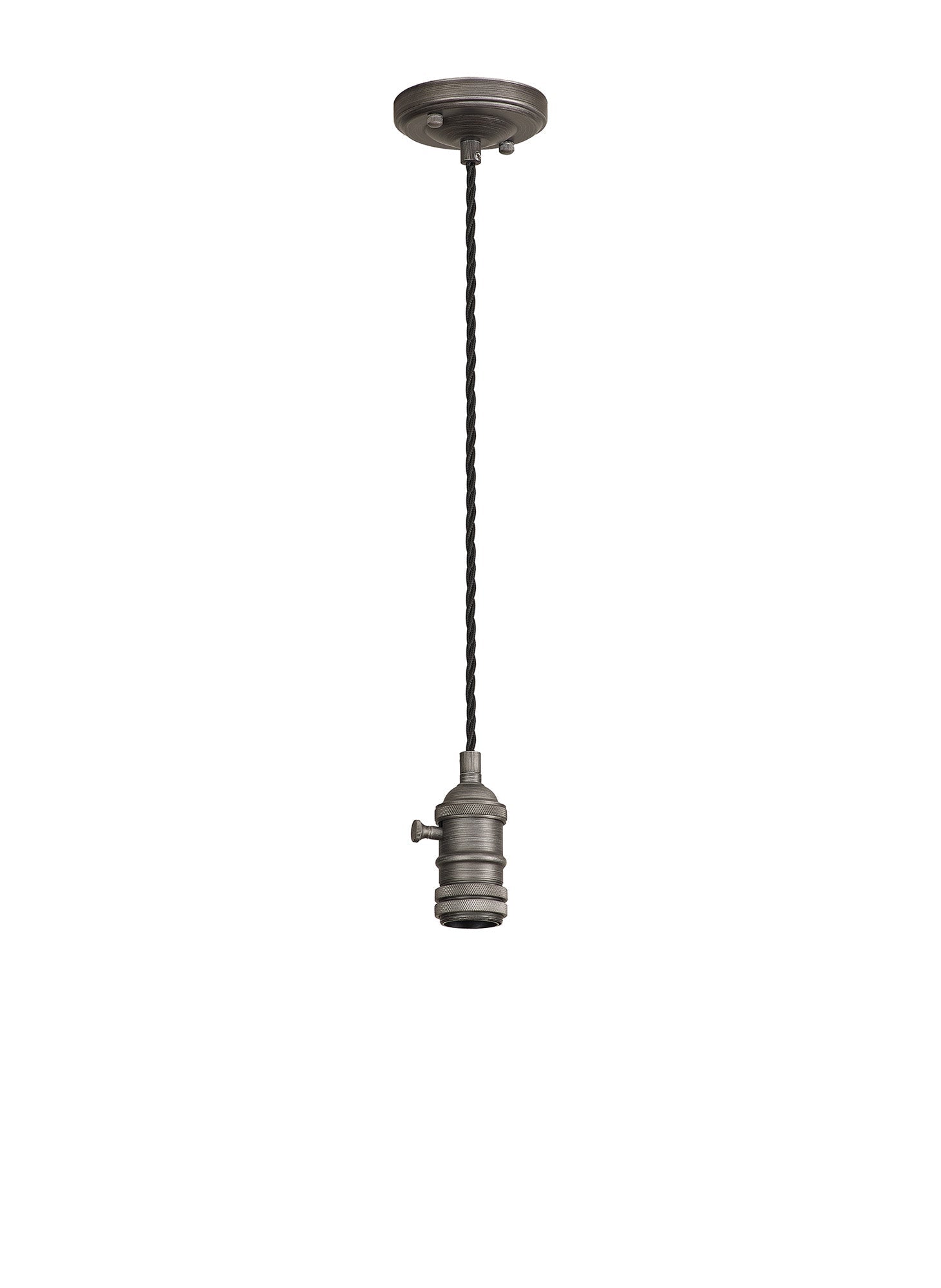 Luminosity Designs Ltd - Amber 11cm Switched Pendant Light (FRAME ONLY) 1.5m, 1 x E27, 3 Core Twisted Braided Cable - Luminosity Designs Ltd